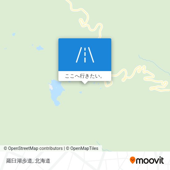羅臼湖歩道地図