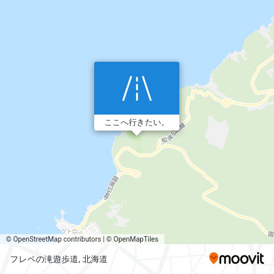 フレペの滝遊歩道地図