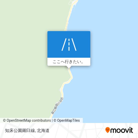 知床公園羅臼線地図
