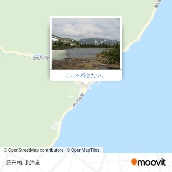 羅臼橋地図