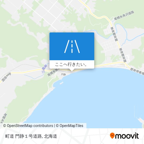 町道 門静１号道路地図