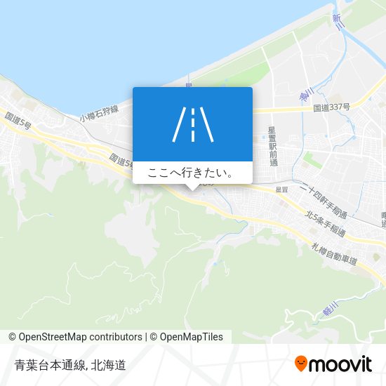 青葉台本通線地図