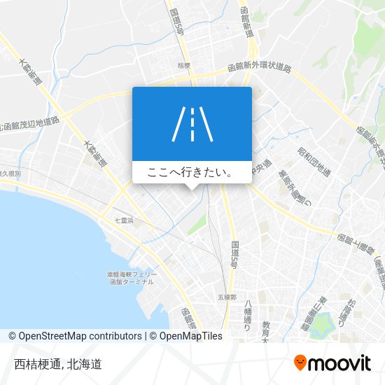 西桔梗通地図