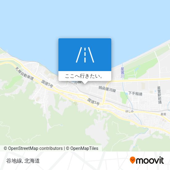 谷地線地図