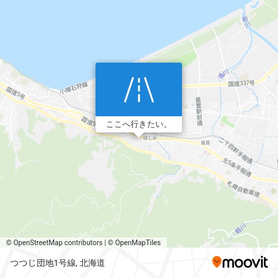 つつじ団地1号線地図