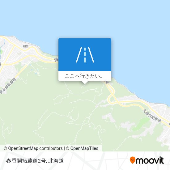 春香開拓農道2号地図