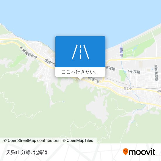 天狗山分線地図