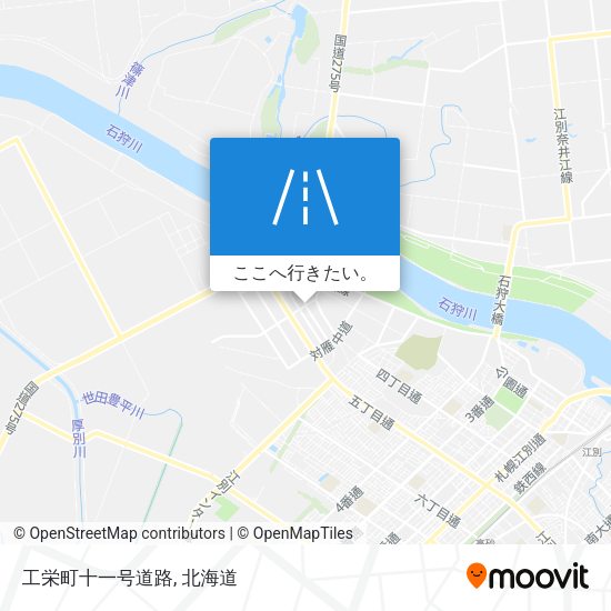 工栄町十一号道路地図