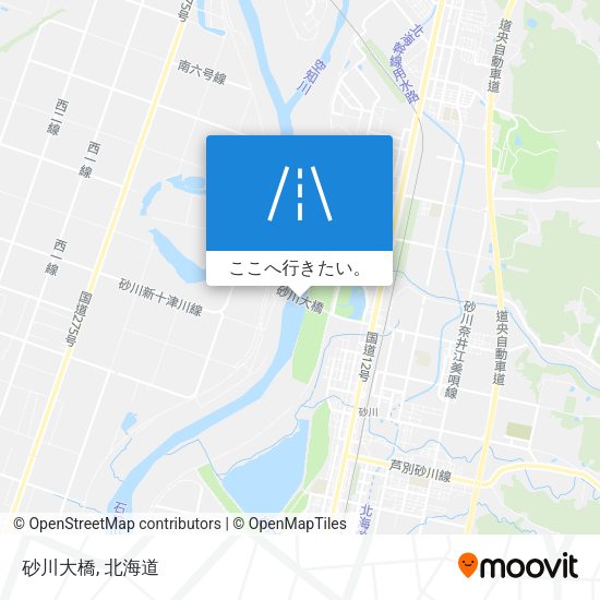 砂川大橋地図