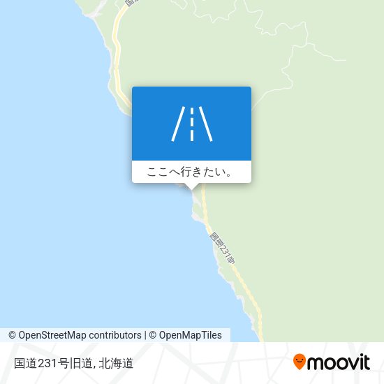 国道231号旧道地図
