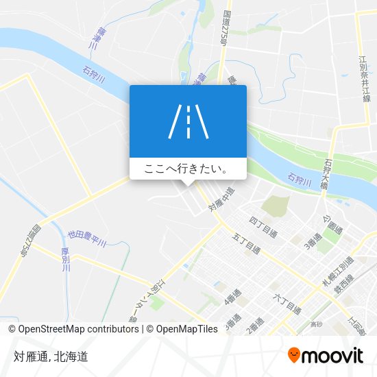 対雁通地図