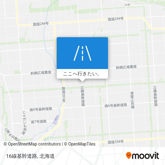 16線基幹道路地図