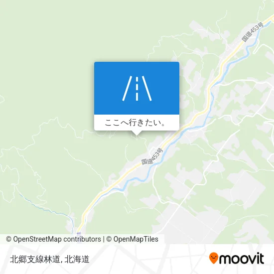 北郷支線林道地図