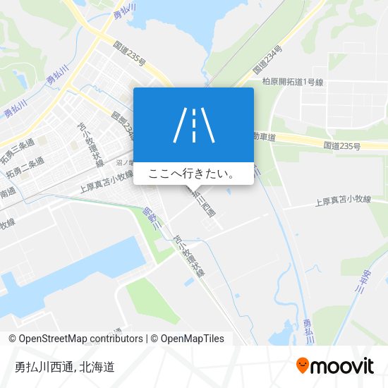 勇払川西通地図