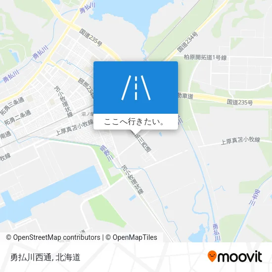 勇払川西通地図