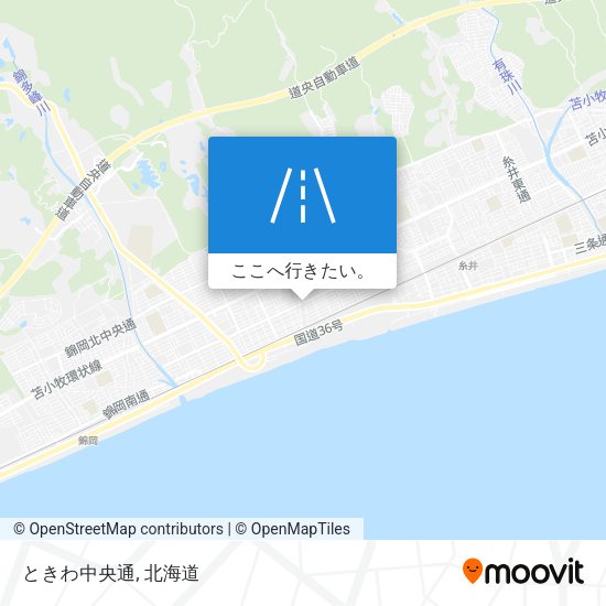 ときわ中央通地図