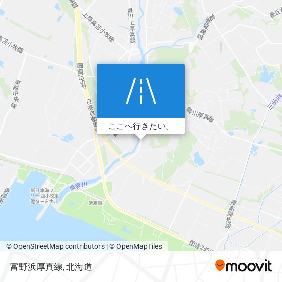 富野浜厚真線地図