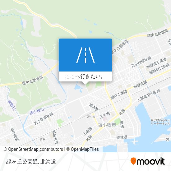 緑ヶ丘公園通地図