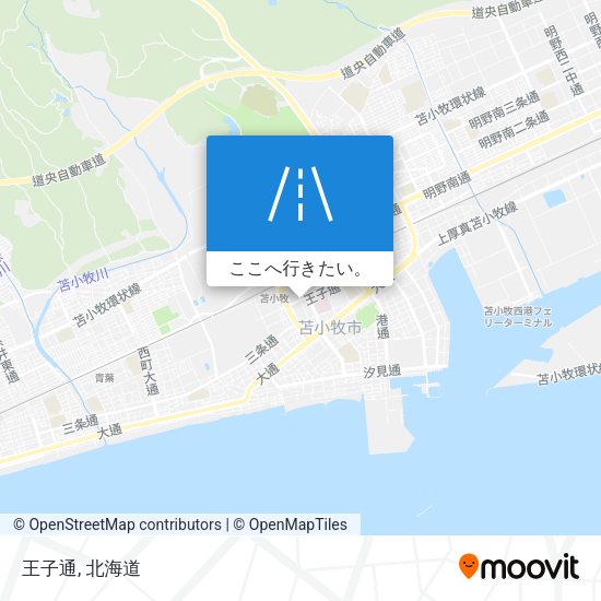 王子通地図