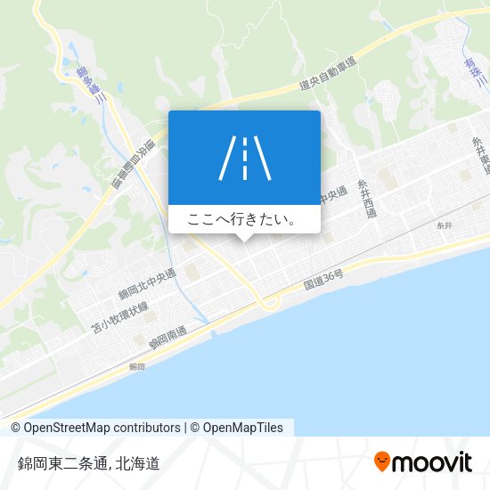 錦岡東二条通地図
