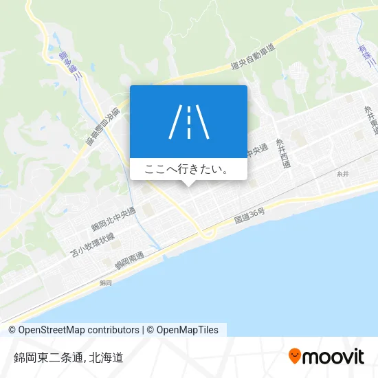 錦岡東二条通地図