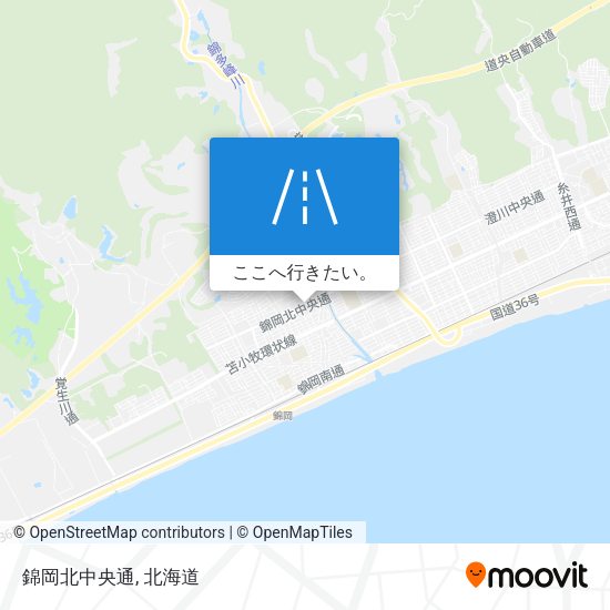 錦岡北中央通地図