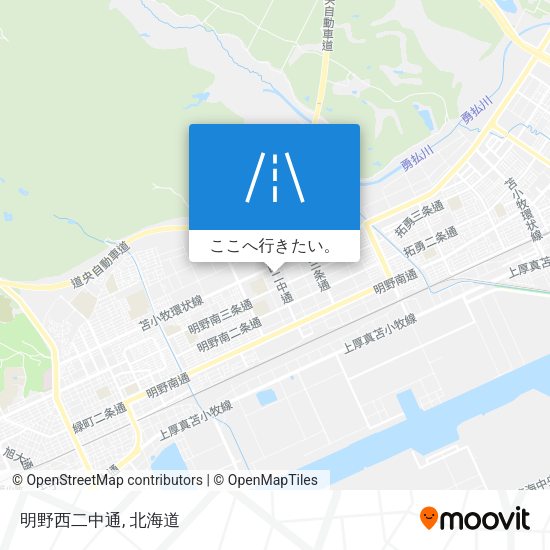 明野西二中通地図