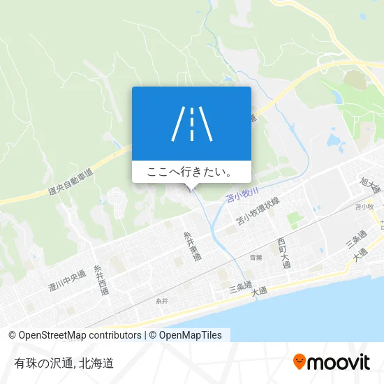 有珠の沢通地図