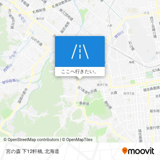 宮の森 下12軒橋地図