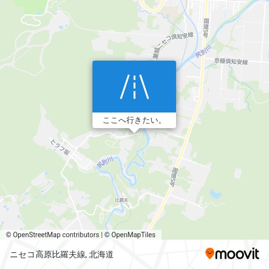 ニセコ高原比羅夫線地図