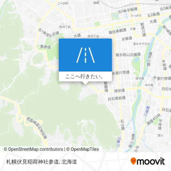 札幌伏見稲荷神社参道地図
