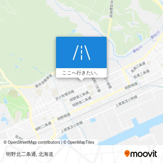 明野北二条通地図