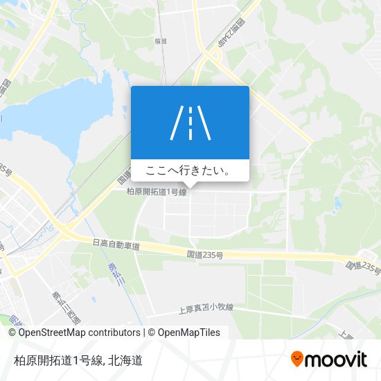 柏原開拓道1号線地図