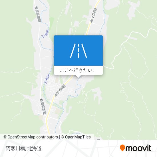 阿寒川橋地図