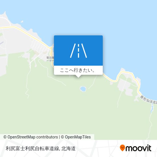 利尻富士利尻自転車道線地図