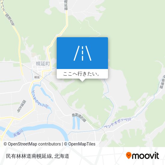 民有林林道南幌延線地図