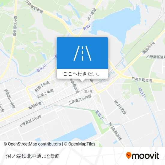 沼ノ端鉄北中通地図