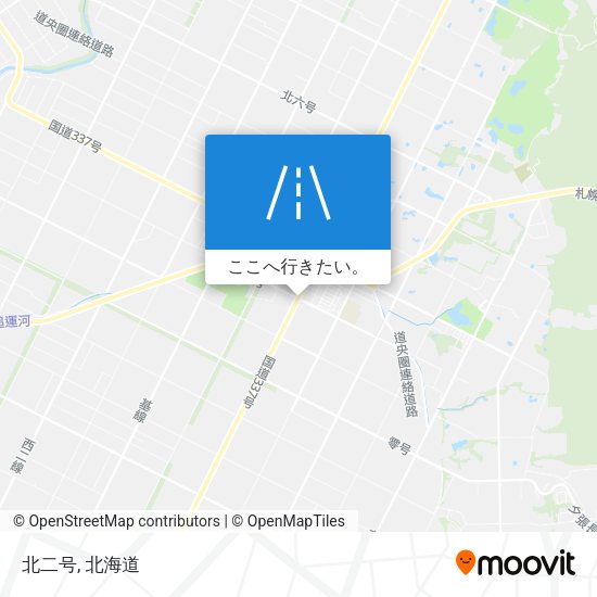 北二号地図