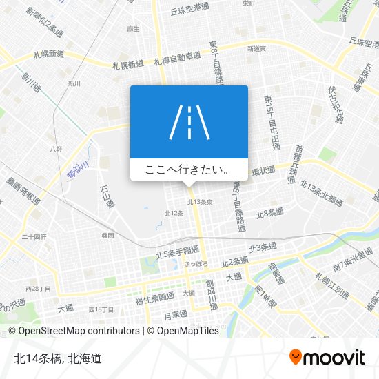 北14条橋地図