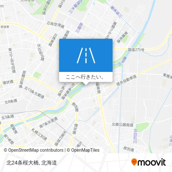 北24条桜大橋地図