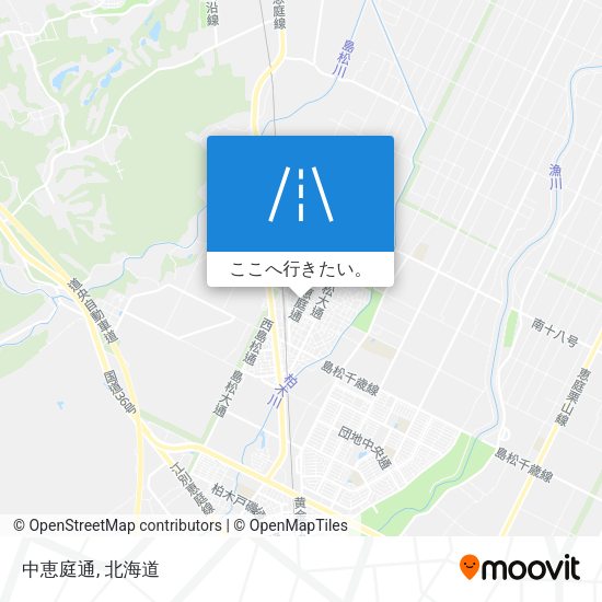 中恵庭通地図