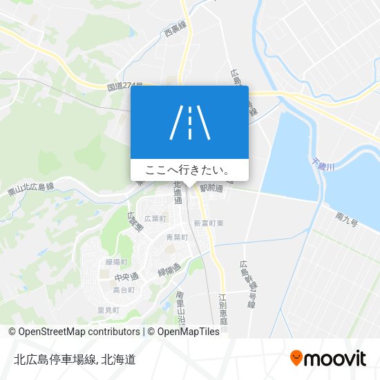 北広島停車場線地図