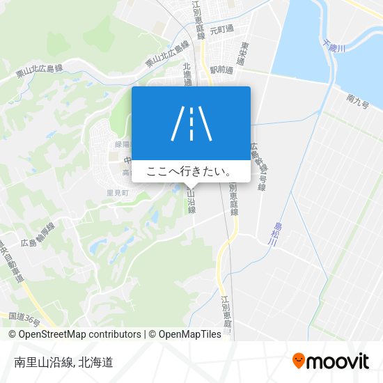 南里山沿線地図
