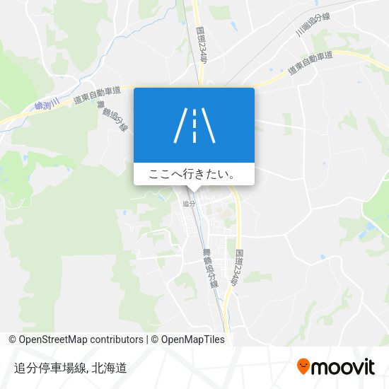 追分停車場線地図