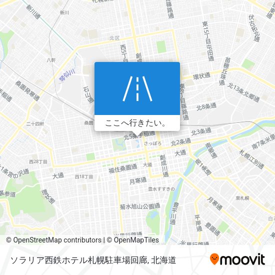 ソラリア西鉄ホテル札幌駐車場回廊地図