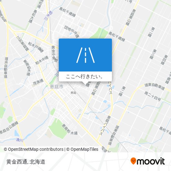 黄金西通地図