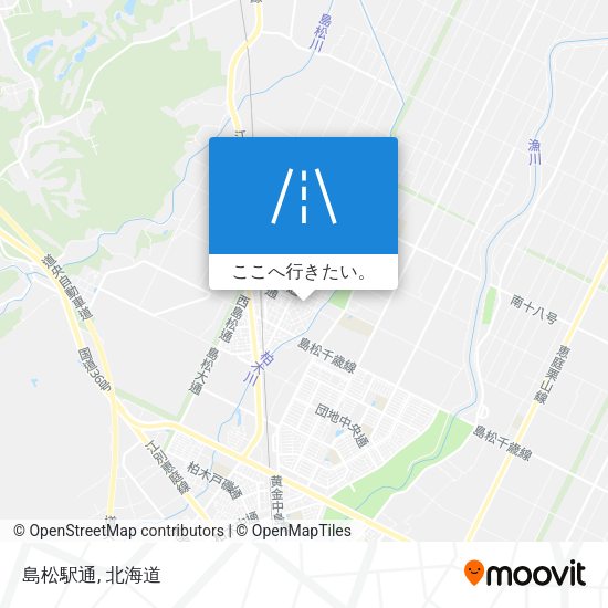 島松駅通地図