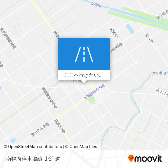 南幌向停車場線地図