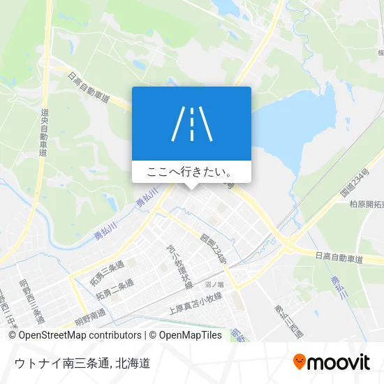 ウトナイ南三条通地図