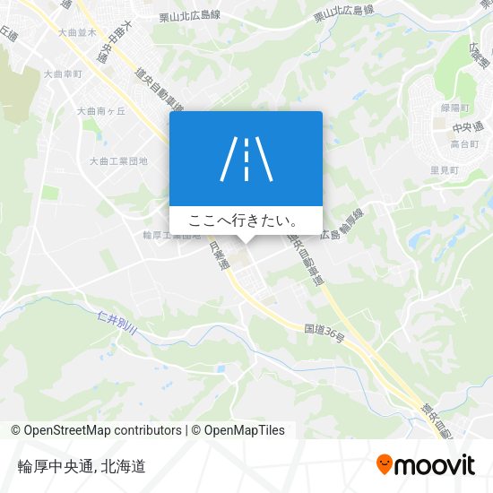 輪厚中央通地図